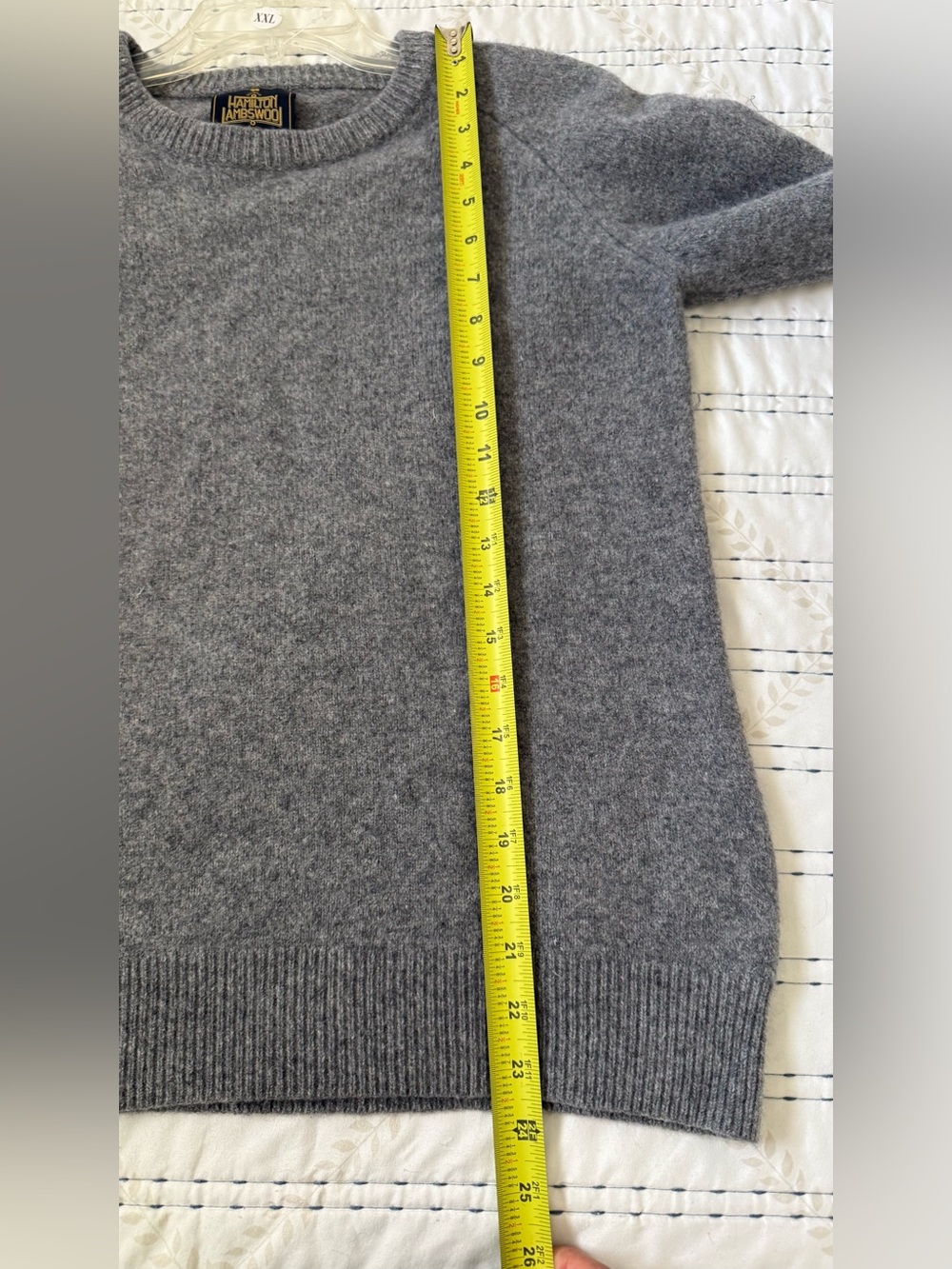 Urban Research Doors Hamilton Lambswool Gray Wool Sweater Sz 40 Quiet Luxury - Picture 11 of 11